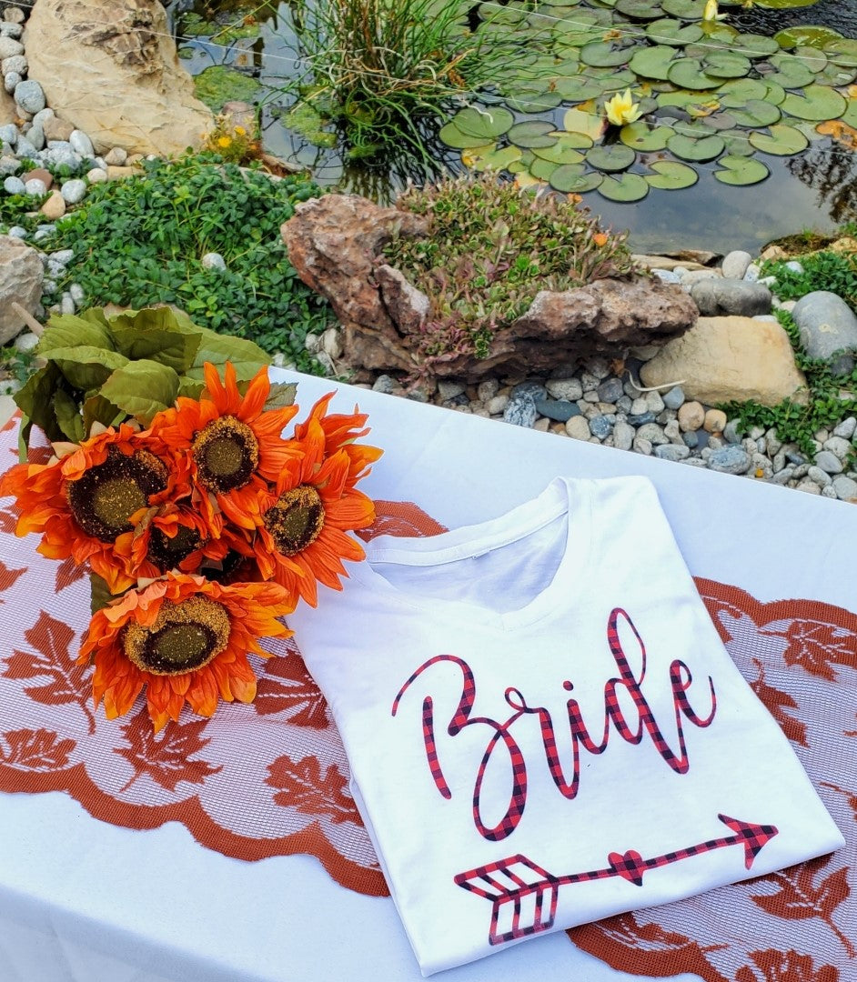 
Bride T-shirts (Buffalo Plaid)