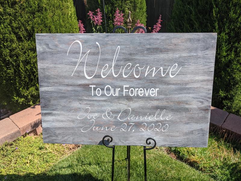 
    Welcome to Our Forever Sign